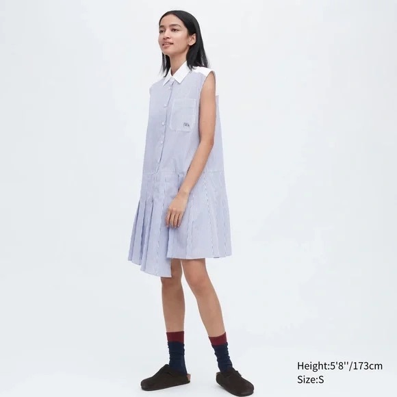 JW ANDERSON Dresses & Skirts - Uniqlo x JW Anderson dress sleeveless shirt dress  academia polished old money L